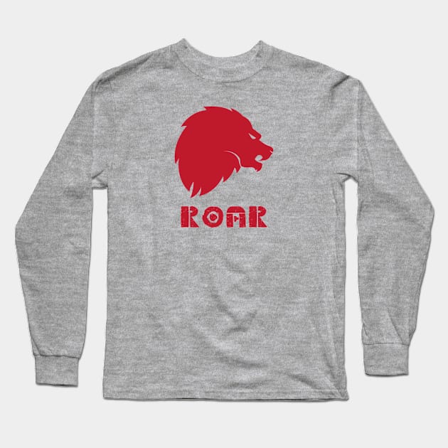 Lion Roar Long Sleeve T-Shirt by Abeer Ahmad